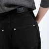 Faded Black Wide Leg Jeans