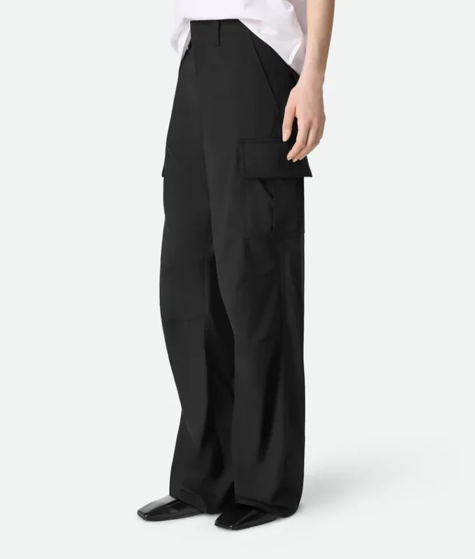 Fine Wool Cargo Pants