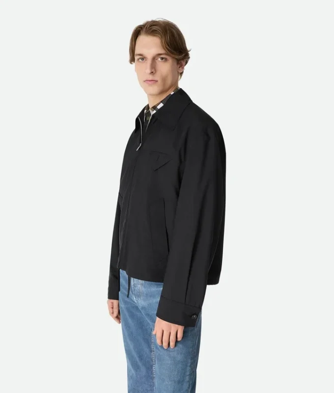 Fine Wool Kimono Blouson