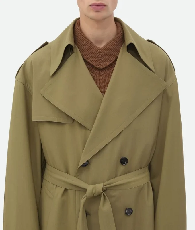 Fine Wool Trench Coat