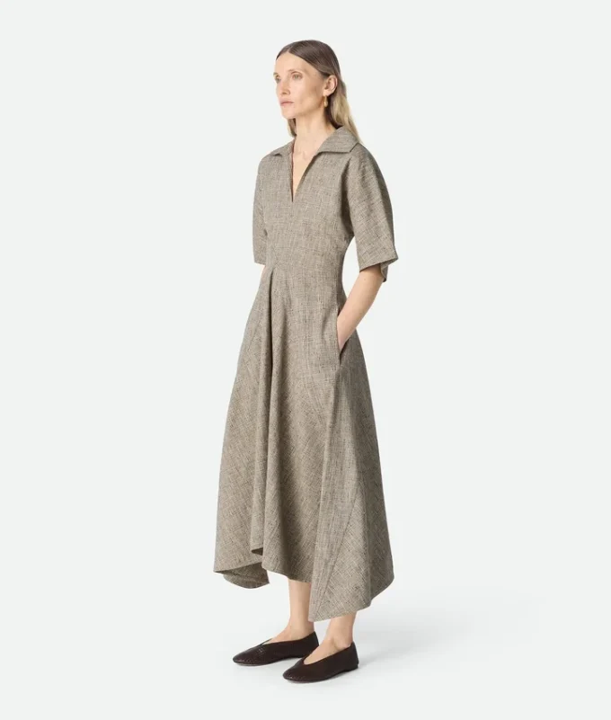 Fleck Viscose Dress