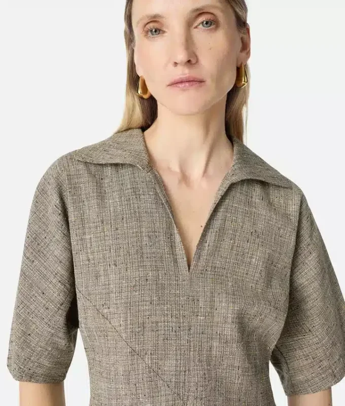 Fleck Viscose Dress