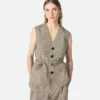 Fleck Viscose Gilet