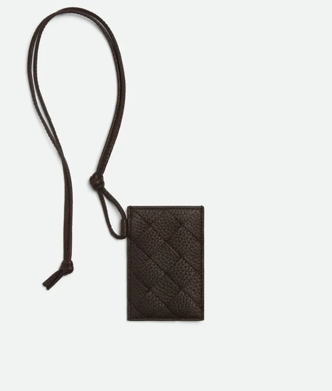 Intrecciato Badge Holder
