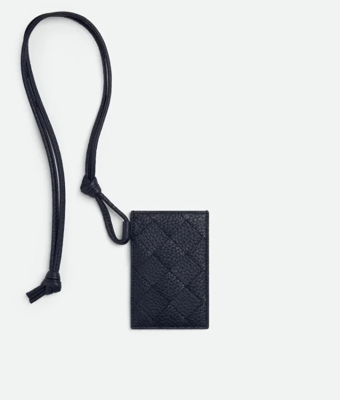 Intrecciato Badge Holder