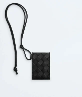 Intrecciato Badge Holder