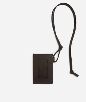 Intrecciato Badge Holder