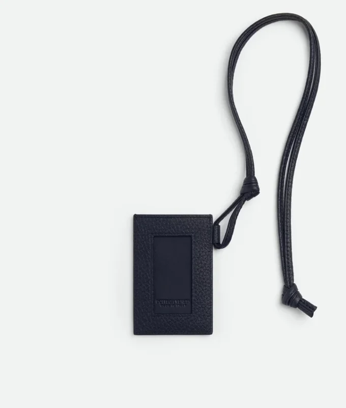 Intrecciato Badge Holder