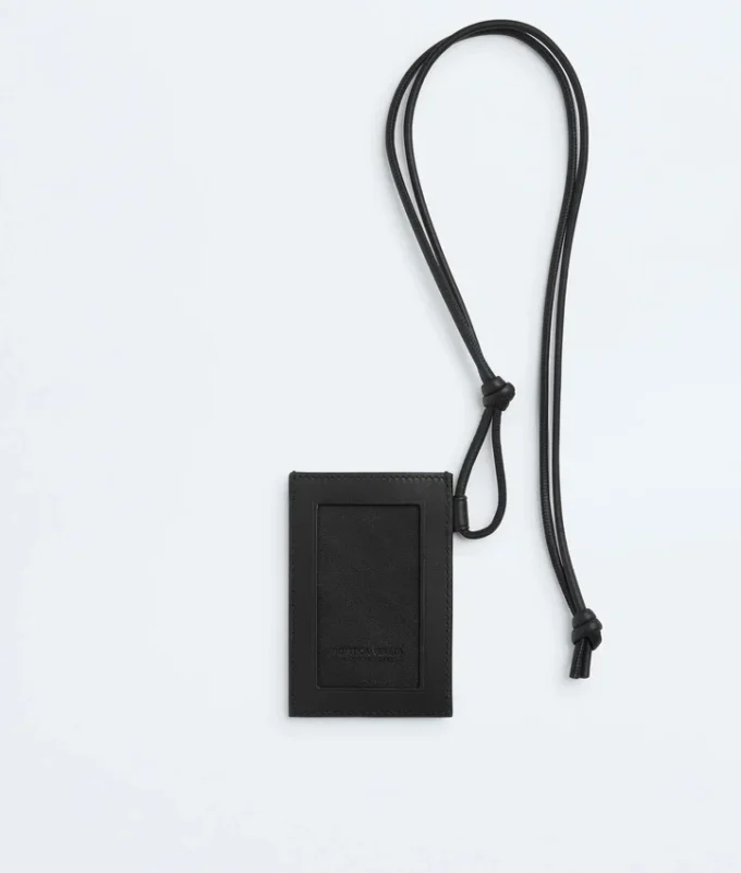 Intrecciato Badge Holder