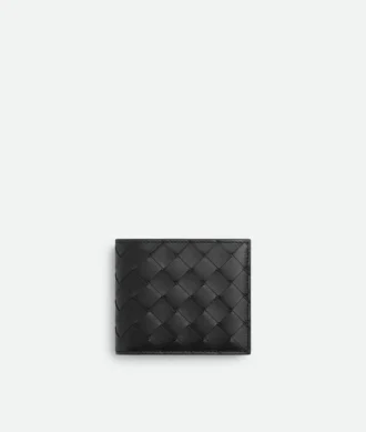 Intrecciato Bi-Fold Wallet with Coin Purse