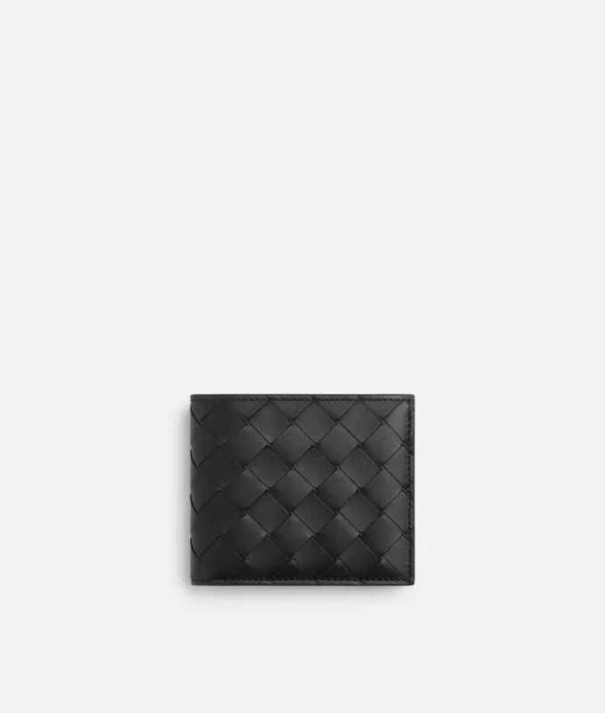 Intrecciato Bi-Fold Wallet with Coin Purse