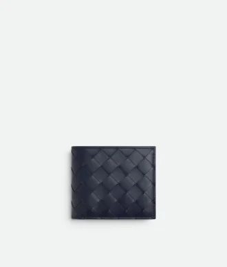 Intrecciato Bi-Fold Wallet with Coin Purse
