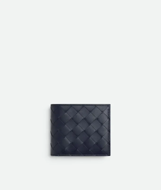 Intrecciato Bi-Fold Wallet with Coin Purse