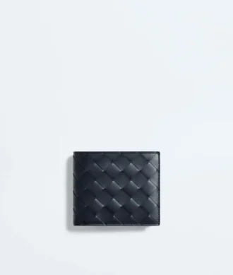 Intrecciato Bi-Fold Wallet with Coin Purse