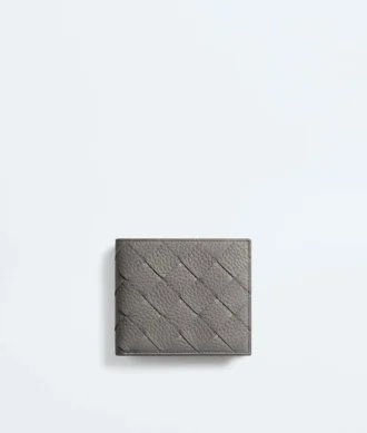Intrecciato Bi-Fold Wallet with Coin Purse