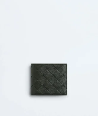 Intrecciato Bi-Fold Wallet with Coin Purse
