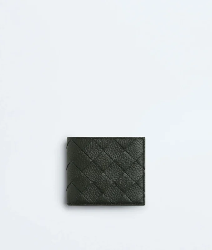 Intrecciato Bi-Fold Wallet with Coin Purse