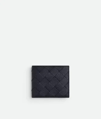 Intrecciato Bi-Fold Wallet with Coin Purse