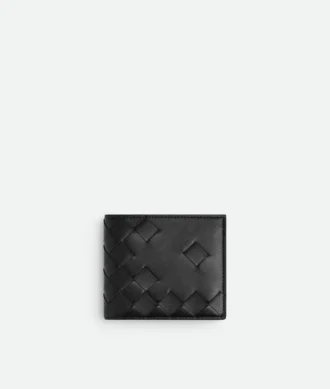 Intrecciato Bi-Fold Wallet with Coin Purse