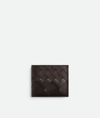 Intrecciato Bi-Fold Wallet with Coin Purse