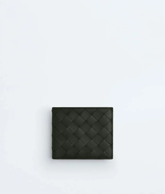 Intrecciato Bi-Fold Wallet with Coin Purse