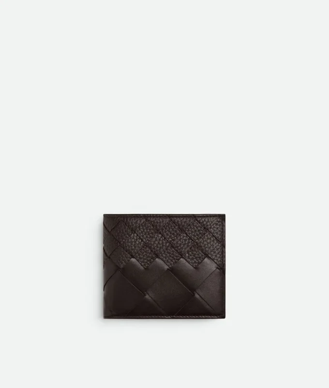 Intrecciato Bi-Fold Wallet with Coin Purse