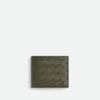 Intrecciato Bi-Fold Wallet with Coin Purse