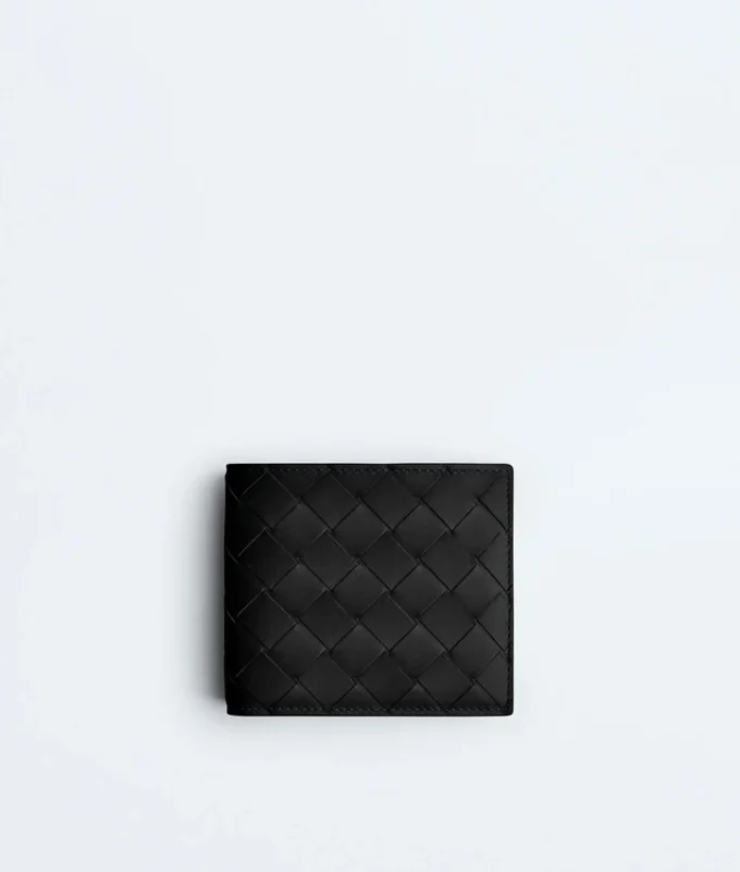 Intrecciato Bi-Fold Wallet with Coin Purse