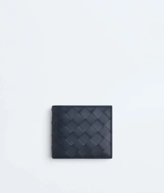 Intrecciato Bi-Fold Wallet with Coin Purse