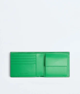 Intrecciato Bi-Fold Wallet with Coin Purse