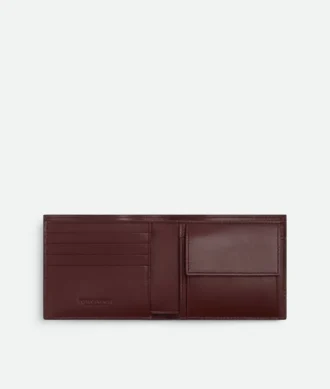 Intrecciato Bi-Fold Wallet with Coin Purse