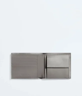 Intrecciato Bi-Fold Wallet with Coin Purse