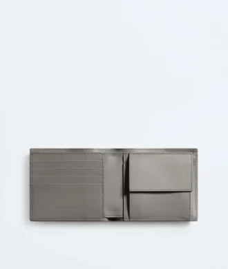 Intrecciato Bi-Fold Wallet with Coin Purse