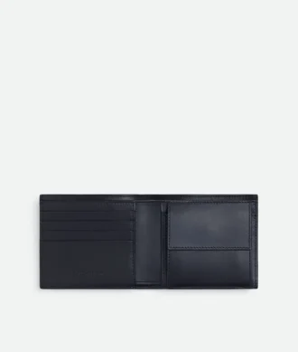 Intrecciato Bi-Fold Wallet with Coin Purse