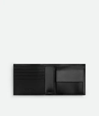 Intrecciato Bi-Fold Wallet with Coin Purse