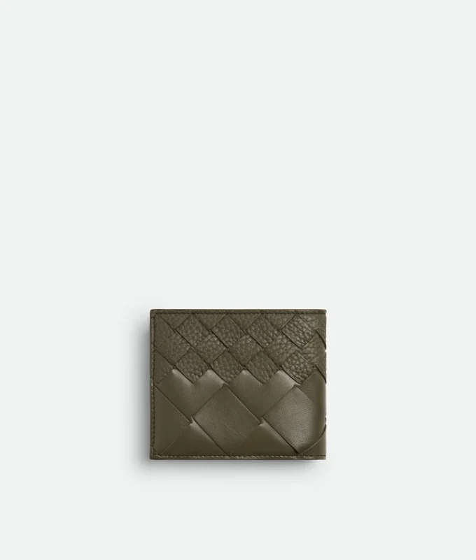 Intrecciato Bi-Fold Wallet with Coin Purse