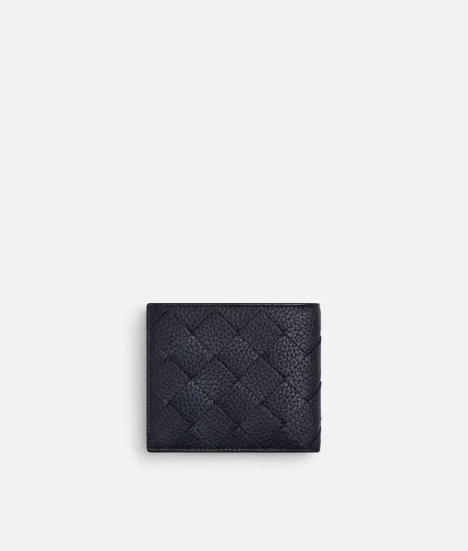 Intrecciato Bi-Fold Wallet with Coin Purse