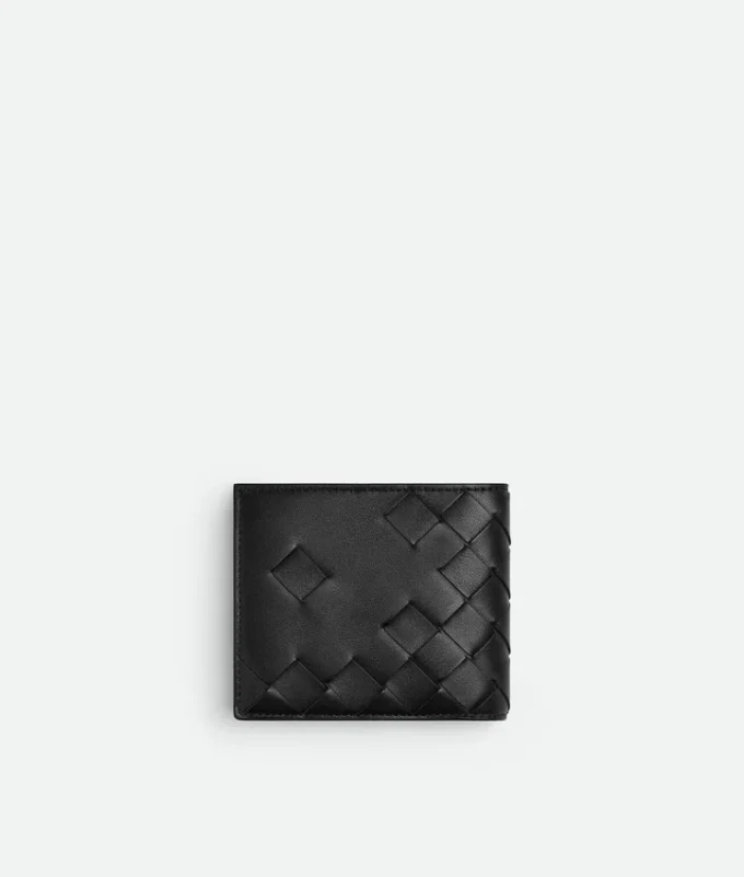 Intrecciato Bi-Fold Wallet with Coin Purse