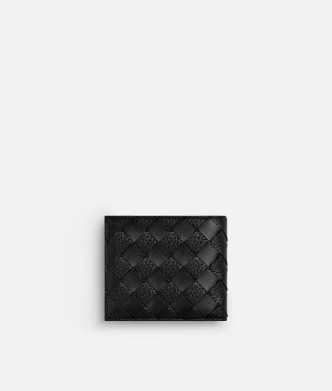 Intrecciato Bi-Fold Wallet with Coin Purse