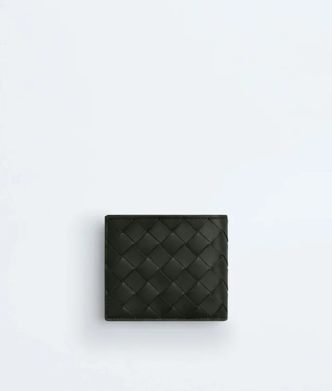 Intrecciato Bi-Fold Wallet with Coin Purse