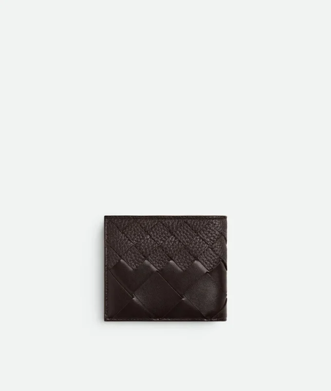 Intrecciato Bi-Fold Wallet with Coin Purse