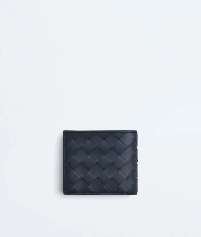 Intrecciato Bi-Fold Wallet with Coin Purse