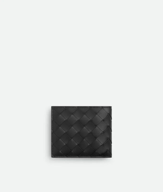 Intrecciato Bi-Fold Wallet with Coin Purse