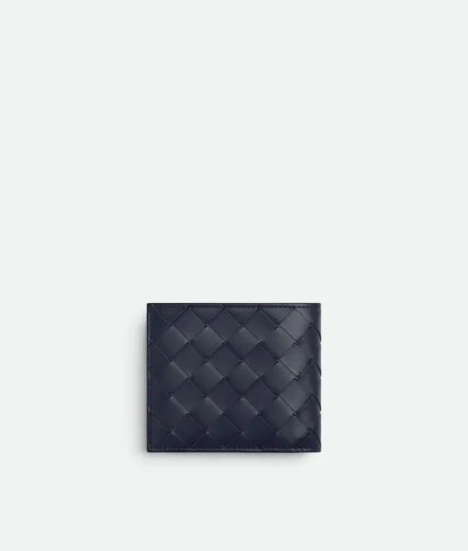 Intrecciato Bi-Fold Wallet with Coin Purse