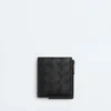 Intrecciato Bi-Fold Wallet with Zip