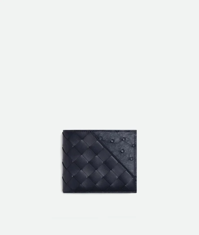 Intrecciato Diagonal Bi-Fold Wallet