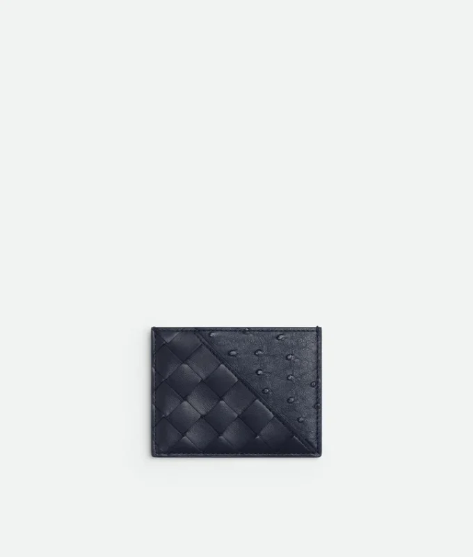 Intrecciato Diagonal Credit Card Case