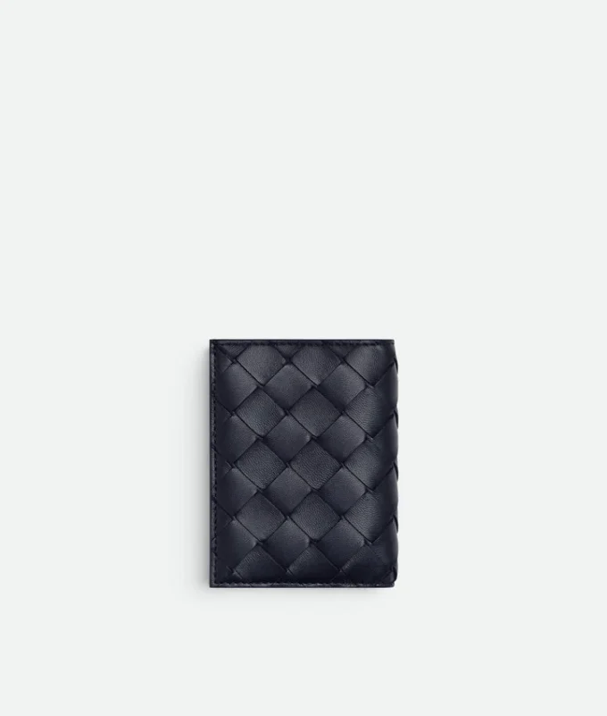 Intrecciato Diagonal Flap Card Case