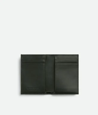 Intrecciato Diagonal Slim Flap Card Case