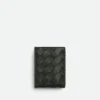 Intrecciato Diagonal Slim Flap Card Case